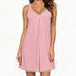 🥳2026 HOT SALE🥳💞Women's Lace V-Neck Nightdress Loose Modal Slip Sleepwear