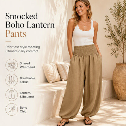 🌸Hot Sale 50% OFF💖Women's Casual Smocked Waist Harem Pants