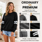 Women's Oversized Crewneck Striped Pullover