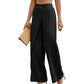Women's High Waisted Asymmetric Wrap Suit Pants
