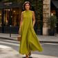 Women's Chic Sleeveless Button Maxi Dress