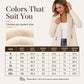 Women's Casual Double-Breasted Knit Cardigan