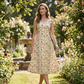 💞Women's Floral Print Sleeveless Maxi Dress with Pockets