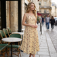 💞Women's Floral Print Sleeveless Maxi Dress with Pockets