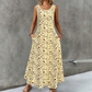 💞Women's Floral Print Sleeveless Maxi Dress with Pockets