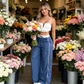Women's High-Waist Wide-Leg Pants