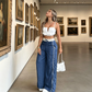Women's High-Waist Wide-Leg Pants
