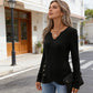🌸Hot Sale 50% OFF💖Women's V-Neck Knit Asymmetrical Hem Top
