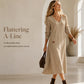 Flattering V-Neck Midi Dress