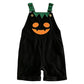 👻 HOT HALLOWEEN DEAL✨Kids Pumpkin Corduroy Suspender Overalls Shorts