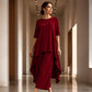 Women's Chic Asymmetrical Top & Wide-Leg Pants Set