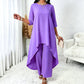 Women's Chic Asymmetrical Top & Wide-Leg Pants Set