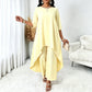 Women's Chic Asymmetrical Top & Wide-Leg Pants Set
