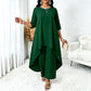 Women's Chic Asymmetrical Top & Wide-Leg Pants Set