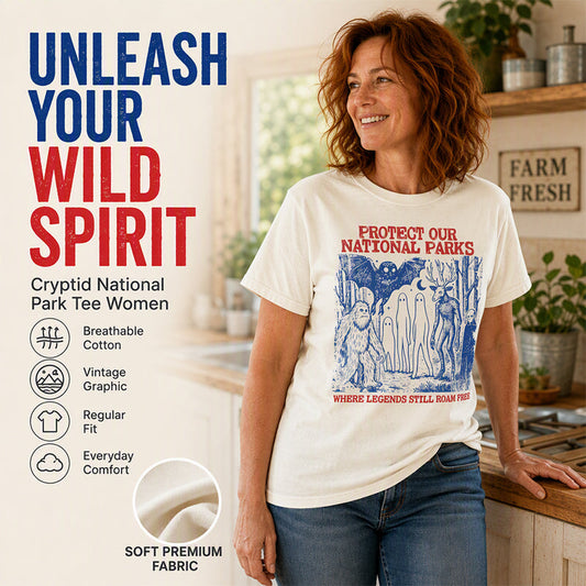 ✨New Arrivals: 50% Off-Retro Cryptid National Parks Graphic T-Shirt
