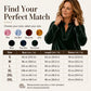 Women's Elegant Velvet V-Neck Top