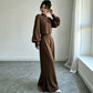 Women's Casual Cropped Top & Wide Leg Pants Set