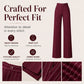 Women's High-Waisted Striped Wide-Leg Pants