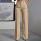 Women's High-Waisted Striped Wide-Leg Pants