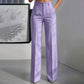 Women's High-Waisted Striped Wide-Leg Pants