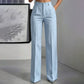 Women's High-Waisted Striped Wide-Leg Pants