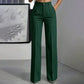 Women's High-Waisted Striped Wide-Leg Pants