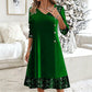 Women's Elegant Sequin V-Neck Dress
