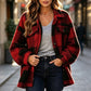 Women's Plaid Button-Down Cozy Jacket