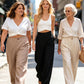 Women's High Waist Wide-Leg Casual Pants