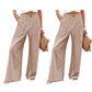 Women's High Waist Wide-Leg Casual Pants