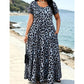 🥳2026 HOT SALE 50% Off🥳💞Women's Leopard Print Maxi Dress with Pockets Casual Short Sleeve Long Dress