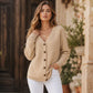 Women's Casual Quilted Button Down Jacket