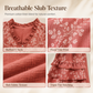 Women's Vintage Floral Top with Ruffled V-Neckline