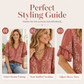 Women's Vintage Floral Top with Ruffled V-Neckline
