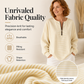 Women's Striped Zip-Up Long Sleeve Top