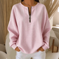 Women's Striped Zip-Up Long Sleeve Top