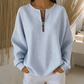Women's Striped Zip-Up Long Sleeve Top