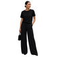 Women's Top & Wide-Leg Pants 2-Piece Set