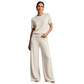 Women's Top & Wide-Leg Pants 2-Piece Set