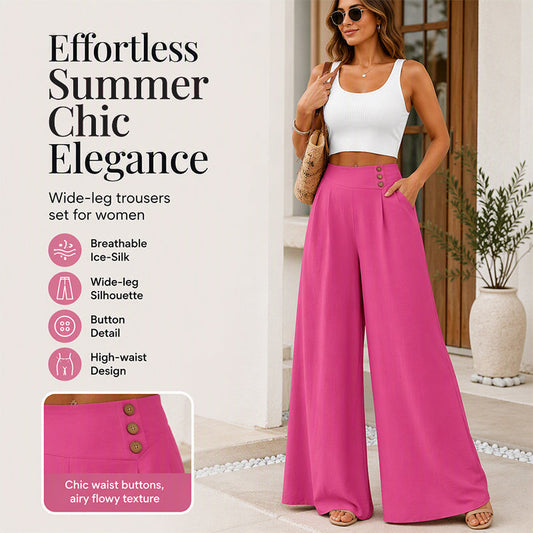 👖 Women's Loose Flowy Wide-Leg Pants– Relaxed Fit Everyday Pants For Effortless Comfort & Style 🤍