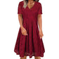 🌸Hot Sale 50% OFF💖Women's Elegant V-Neck Lace Dress