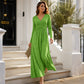🌸 Women's Wrap V Neck Dress with Pockets– Flattering Feminine Fit With Pockets For Effortless Everyday Style 🤍