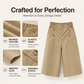 Women's High-Waist Button-Detail Bermuda Pants