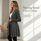 Women's Elegant Open Front Cardigan