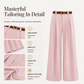 🌸Hot Sale 50% OFF💖Women's Elegant High-Waisted Wide-Leg Suit Pants