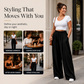 🌸Hot Sale 50% OFF💖Women's Elegant High-Waisted Wide-Leg Suit Pants