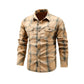 Men's Casual Plaid Long Sleeve Shirt
