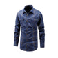 Men's Casual Plaid Long Sleeve Shirt