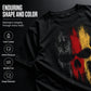 Men's German Flag Skull T-Shirt