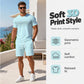 Men's Casual T-Shirt & Shorts 2-Piece Set